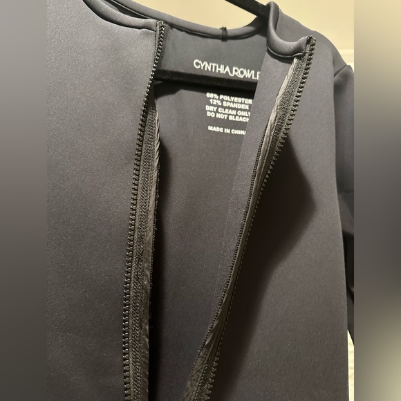 Cynthia Rowley Bonded Neoprene Black Jumpsuit - Picture 6 of 8